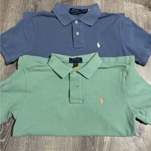 Boys Polo by Ralph Lauren Classic Blue and Green Polos